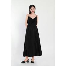 Sexy Pleated Black Dress