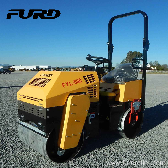 1 ton diesel double drum vibration compactor (FYL-880)