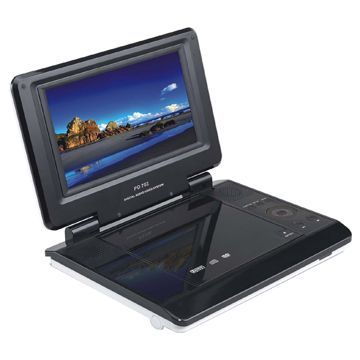 Portable DVD Player with 7-inch TFT LCD Screen, USB/SD and Analog TV/Games, 270-degree SwivelNew