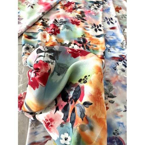 High-quality Screen Printed Viscose Fabrics For Garment