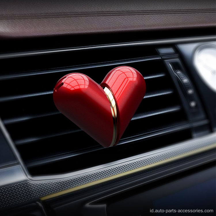 Mobil aluminium warna aromaterapi berbentuk jantung