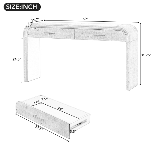 Retro Silhouette Console Table 4