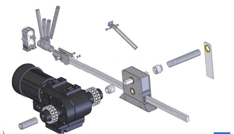 Greenhouse Continuous Rack and Pinion Vent System