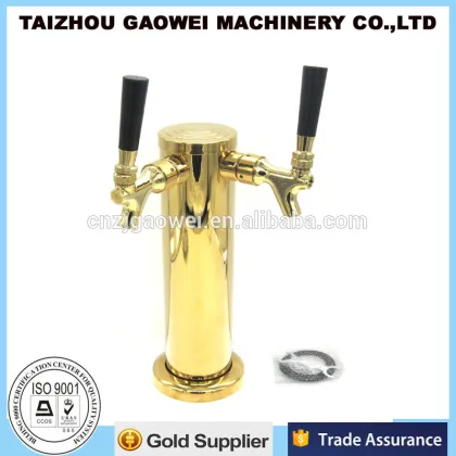 SS beer faucet (beer tap) with bend, beer font (beer tower)