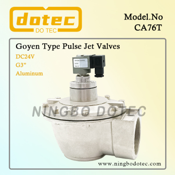 3" CA76T Goyen Type Threaded Pulse Valve For Dust Removal 12V 24V 110V 220V DC AC