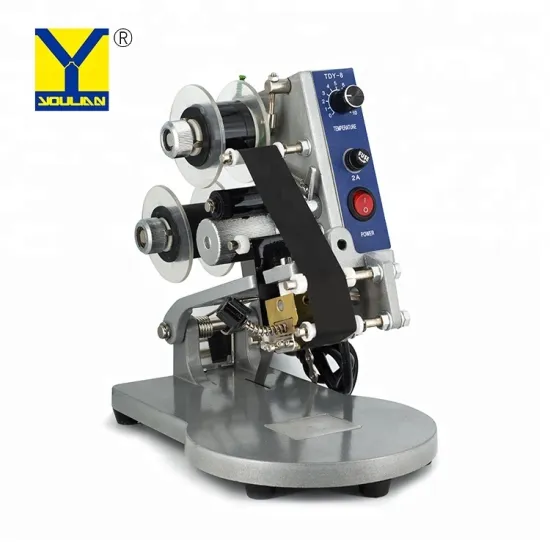 DY-8 Ex Factory Price Manual Hand Pressure Date Printer with Color Ribbon for Hot Date Printing and Coding
