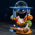 Christmas Tree Cat Scratcher Tower Green Natural Sisal