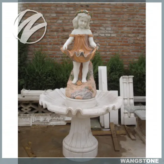 Stone Little Girl Water Fountain