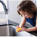 Poignée facile à poignée 100% Silicone Scrubber pour les enfants