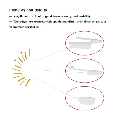 Clear Acrylic Surfboard Rack: Wall Mount Display Stand for Surfboards