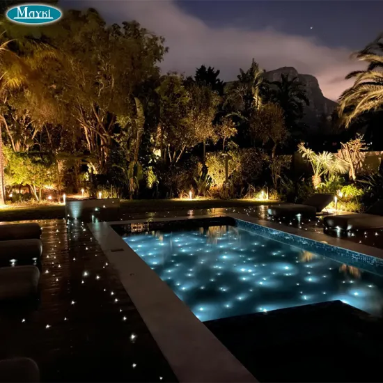 Fiber Optic Swimming Pool Lights with Black Plastic Optical Fiber
