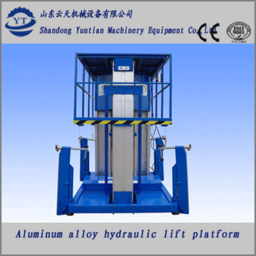 Aluminum alloy hydraulic aerial work  lifting platform