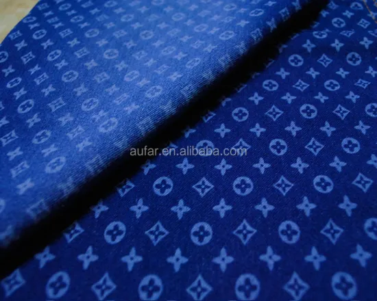 Digital Printed Denim Fabric For Women Dress