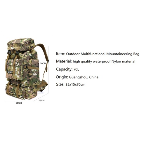 Randonnée Rucking Rucksack Tactical Assault Sac à dos pour les hommes