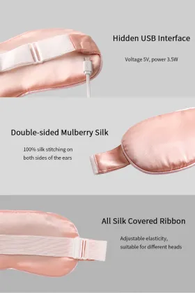 Custom satin silk eye mask