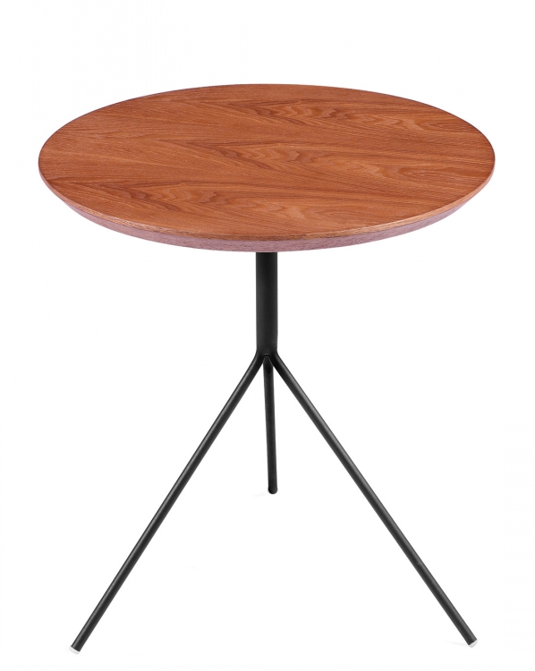 Round Metal Leg Woodtop Restaurant Coffee Tea Tables