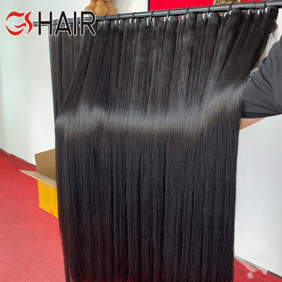 GS Wholesale Double Drawn Hair Bundle Vendors: Unprocessed Cuticle Aligned Vietnamese Straight Human Virgin Hair Bundles