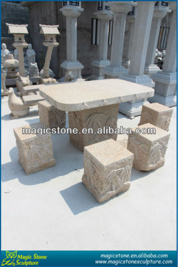 stone outdoor table top