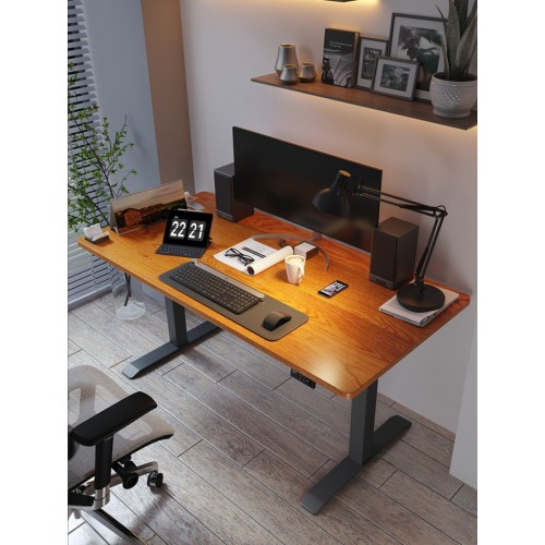 Height Adjustable Workstation Home Office Electric Height Adjustable Sit Stand Desk Manufactory