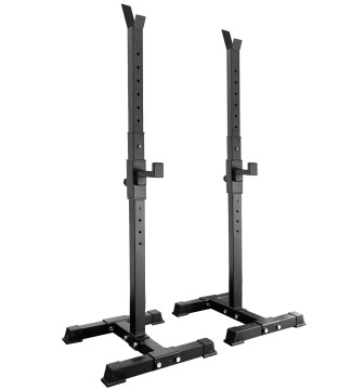 Customizable Family Fitness Equipment: Adjustable Telescopic Barbell Bar Rack and Lift Table Set for Split Squat Racks