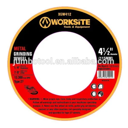 XGW412 Worksite Brand Accessories 115mm Diamond Grinding Wheel