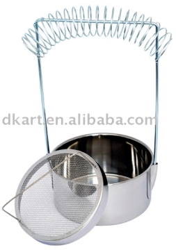 Stainless brush washer holder