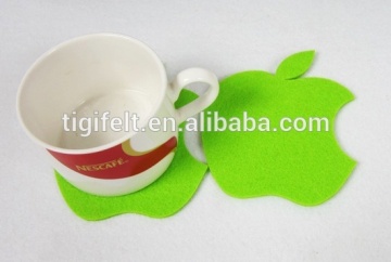 Felt apple shaped Cup Coaster