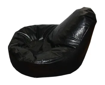 hot sale zipper bean bag faux leather fabric