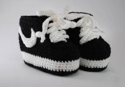Crochet baby booties Knitting baby shoes booties