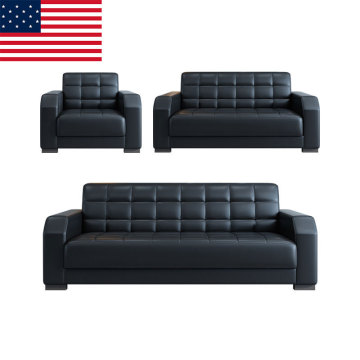 Set di divani per ufficio in pelle personalizzato moderno con design cinese squisito