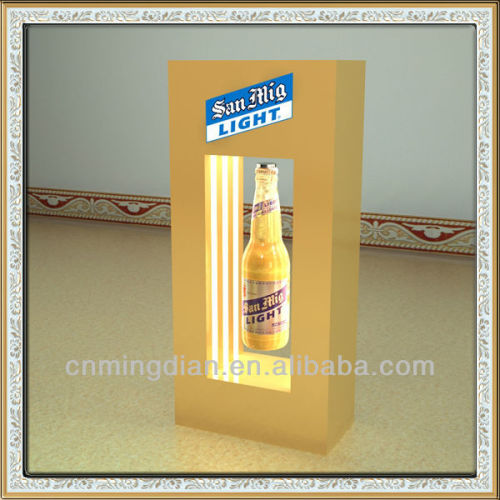 magnetic beer bottle floating display, led beer bottle display,led wine bottle display