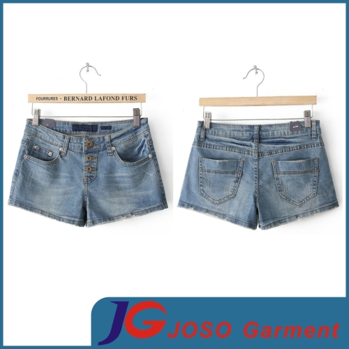 Factory Wholesale Ladies Denim Shorts (JC6094)