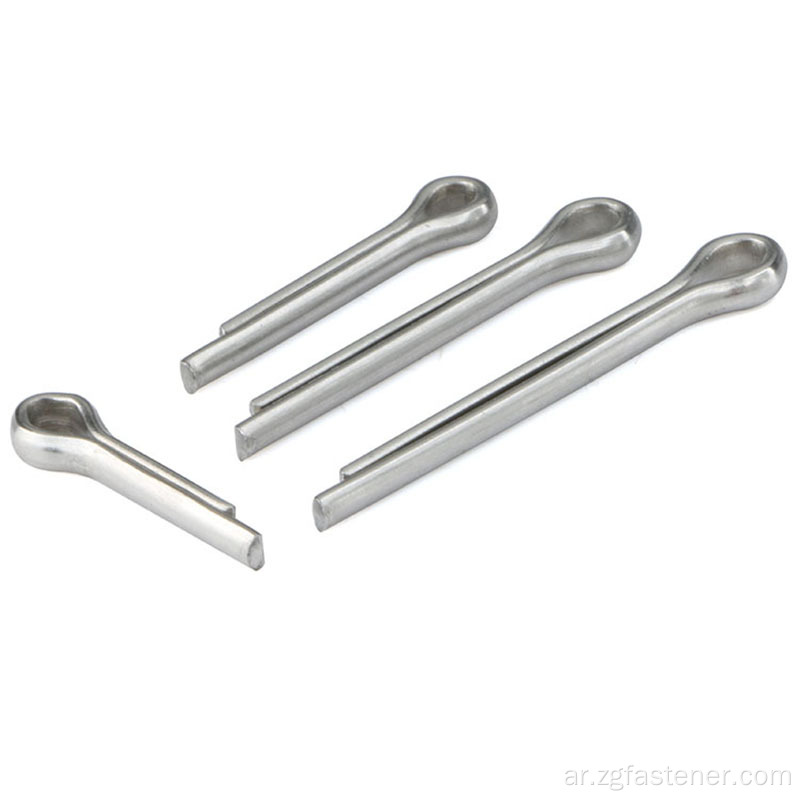 دبابيس زنبركية ملفوفة متريّة DIN Standard Spring Split Cotter Pin GB 91 / DIN 94