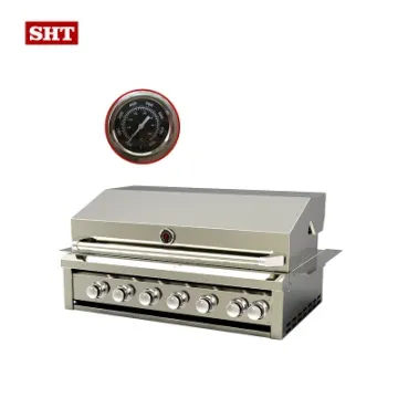 The Most Popular Modern Stainless Steel 6 Burners Grill Outdoor Kitchen Built-in Gas