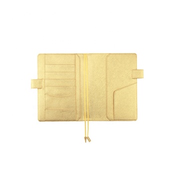 A6 Golden Litchi PU หนัง Cross Cross Cross Cover สำหรับ Notepad