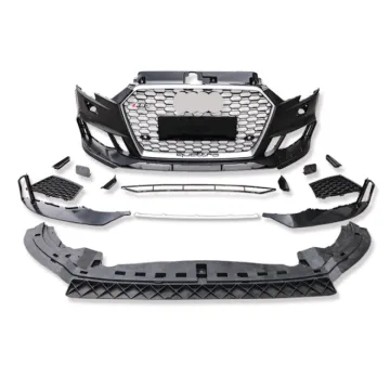 Front Bumper Body Kit for Audi A3 8V 2017-2019 Facelift - RS3 Style Grille Included