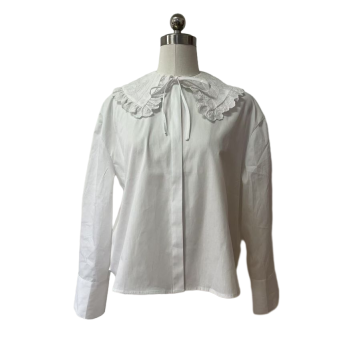 Girl's Long Sleeve Button Front Blouse