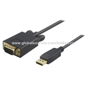 Display Port M to VGA M Cable 10FT
