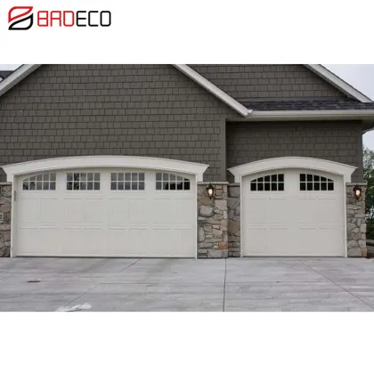 European standard wood grain garage door prices