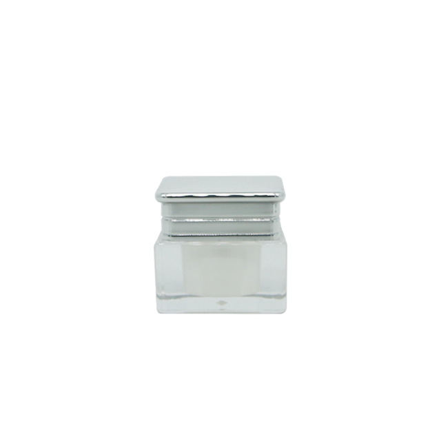 5g Luxury plastic square cosmetic container cream jar