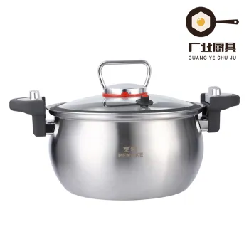 Durable Stainless Steel Steamer with Soup Pot Set