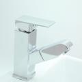 Chromed Pull Out Button Single-Handle Single-Lever Faucet