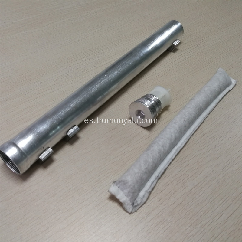 Tanque de almacenamiento de líquido de aluminio para condensador de automóvil