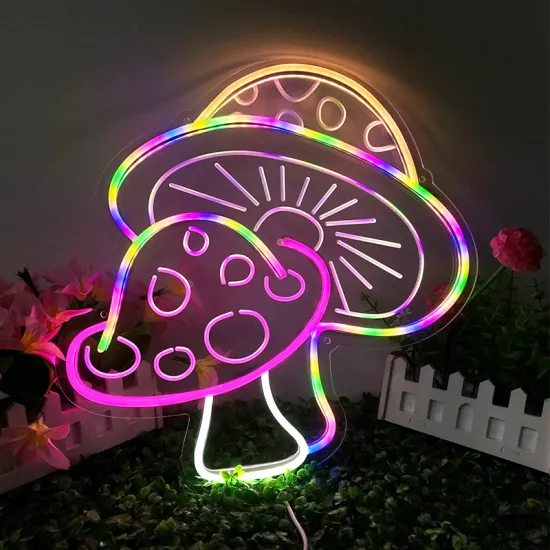 Mushroom Neon Sign LED Light for Wall Art and Bedroom Decor