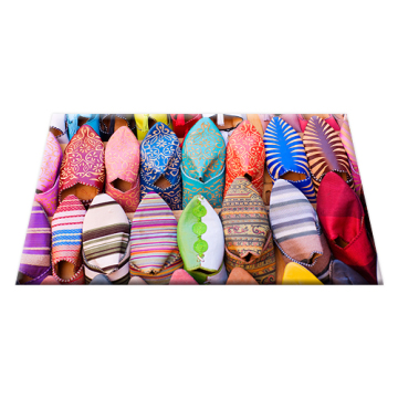 Colorful printed door mat