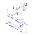 PAD17A-30-16131/17A3016131 is applicable to models such as D155A-5 and D155AX-3 of the bulldozer