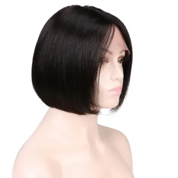 HD Lace Front Short Bob Wig With Baby Hair, Vietnamese Hair Frontal Wig Invisible Natural Transparent 13*4 HD Lace Frontal
