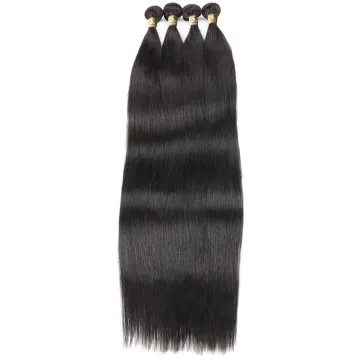 Raw Long 40 Inch Raw Indian Human Hair Straight Bundles 10A Grade Cuticle Aligned Natural Human Hair Weave Extension For Women