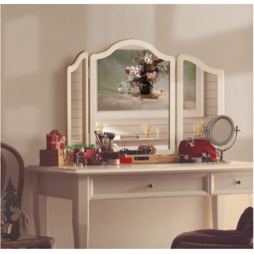 Large Trifold Makeup Mirror Vanity Table Dresser