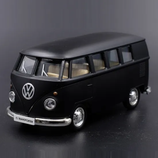 High Simulation Exquisite Diecasts Toy Vehicles RMZ city Car Styling T1 Transporter Classical Bus 1:36 Alloy Model Pull Back Car